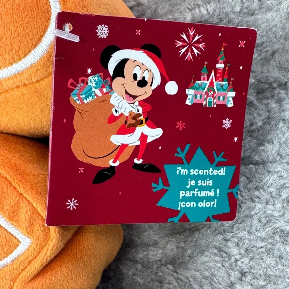 Disney Parks‎ Minnie Mouse Gingerbread Scented Plush Holiday Pillow 12 Inch NEW